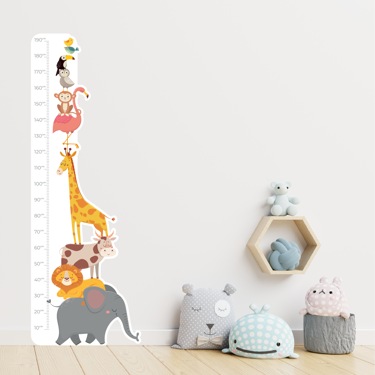 CHILDREN'S VINYL MEASURER - ANIMALS